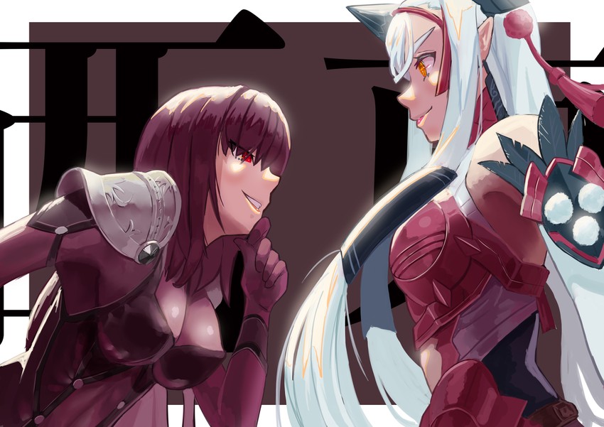 scathach and kiichi hogen (fate and 2 more) drawn by onefect