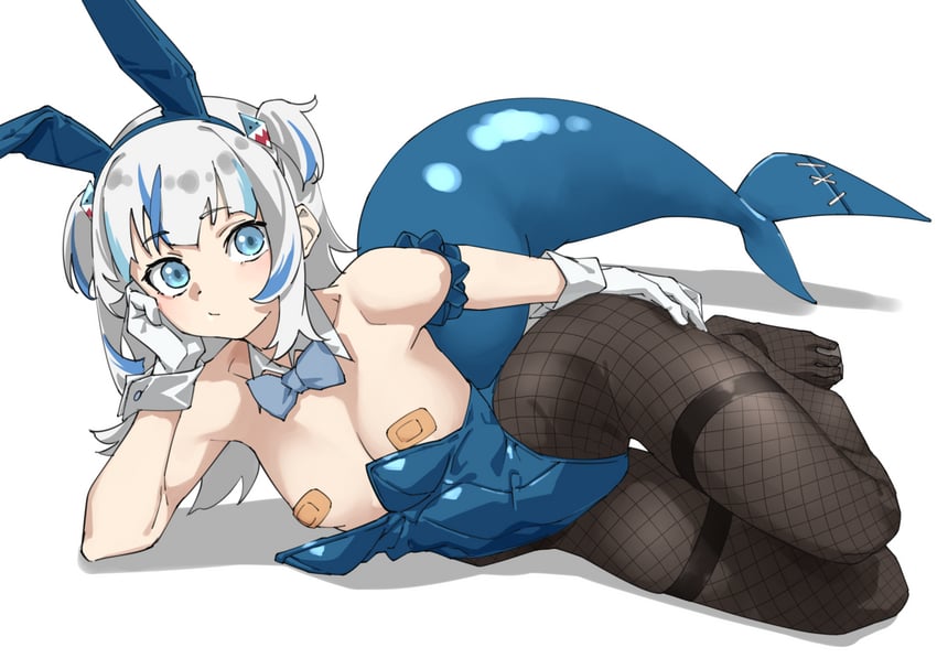 gawr gura (hololive and 1 more) drawn by tanabe_(fueisei)