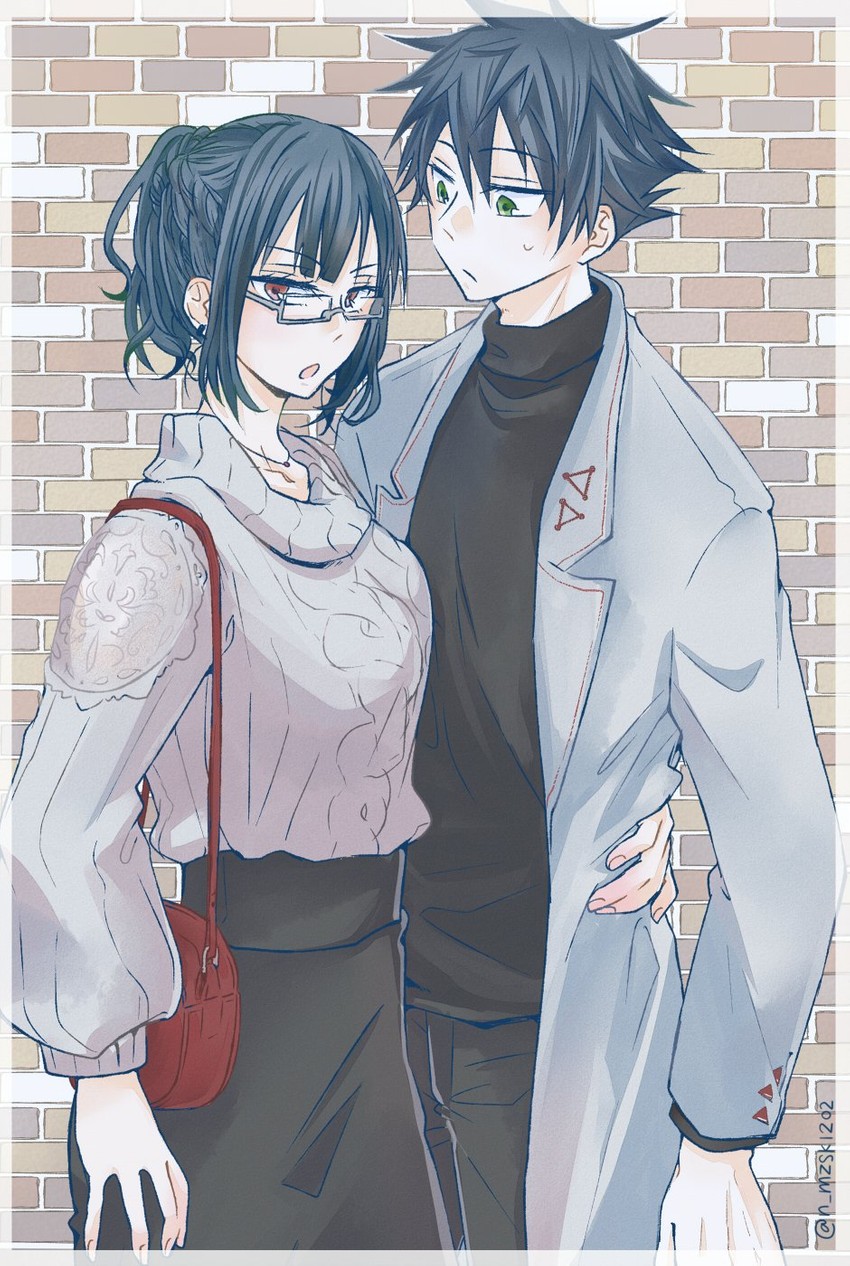 fushiguro megumi and zen'in maki (jujutsu kaisen) drawn by n_mzsk1202