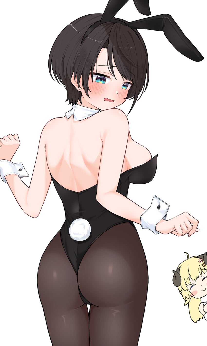 oozora subaru and tsunomaki watame (hololive) drawn by ai_(u_e_o_o)