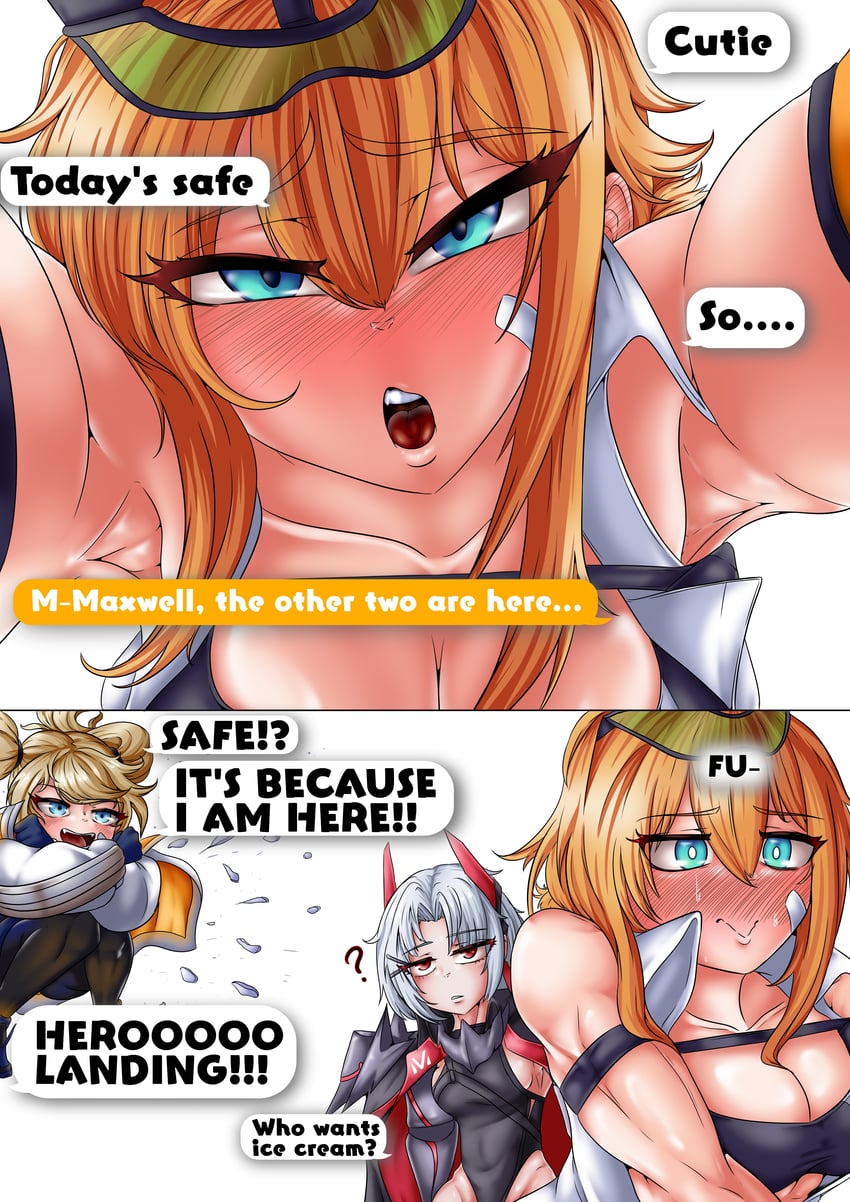 drake, laplace, and maxwell (goddess of victory: nikke) drawn by idw_shikikan