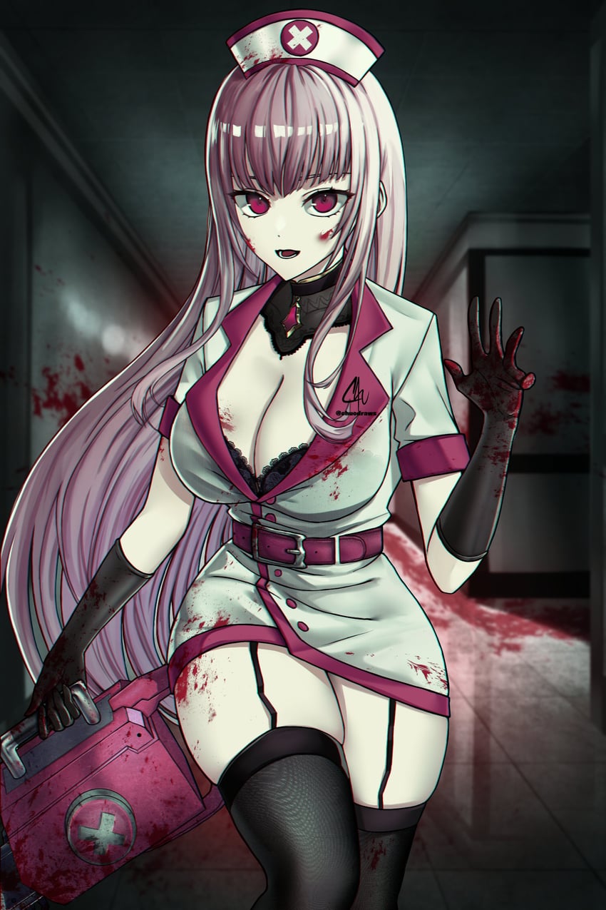 mori calliope (hololive and 1 more) drawn by chu-e