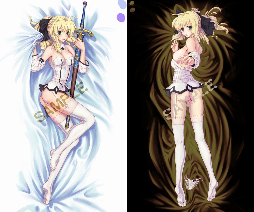 artoria pendragon and saber lily (fate and 2 more) drawn by nagumo_(qmzp10)