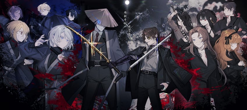 ishmael, don quixote, faust, sinclair, yi sang, and 7 more (project moon and 1 more) drawn by yasuihiruya