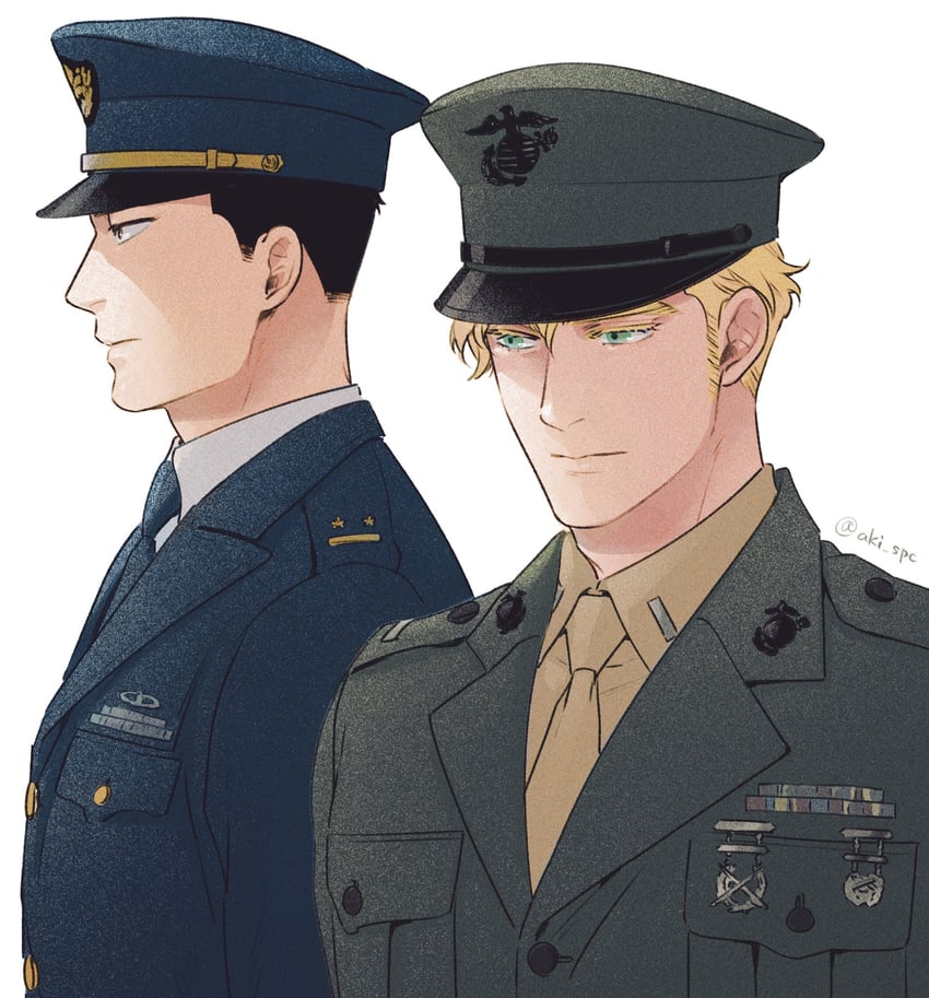ao isami and lewis smith (yuuki bakuhatsu bang bravern) drawn by aki_(supekutooru)
