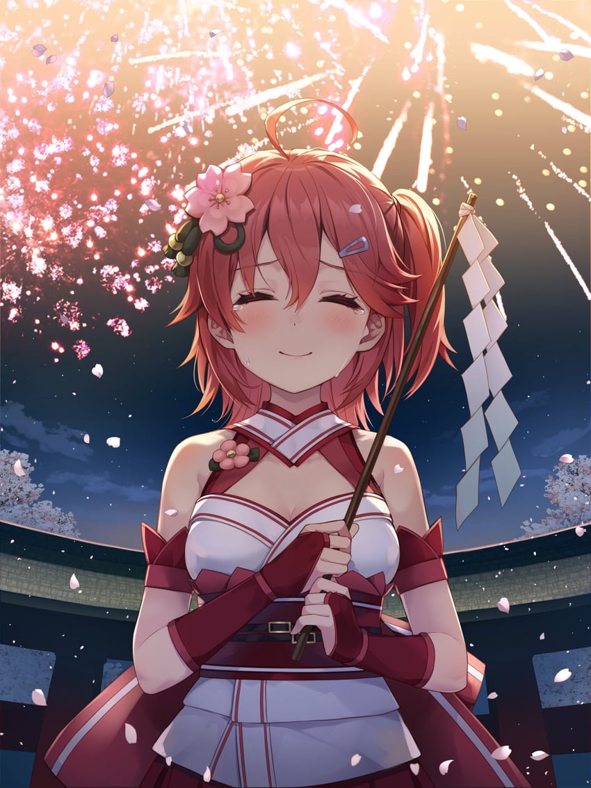 sakura miko (hololive) drawn by amagai_tarou