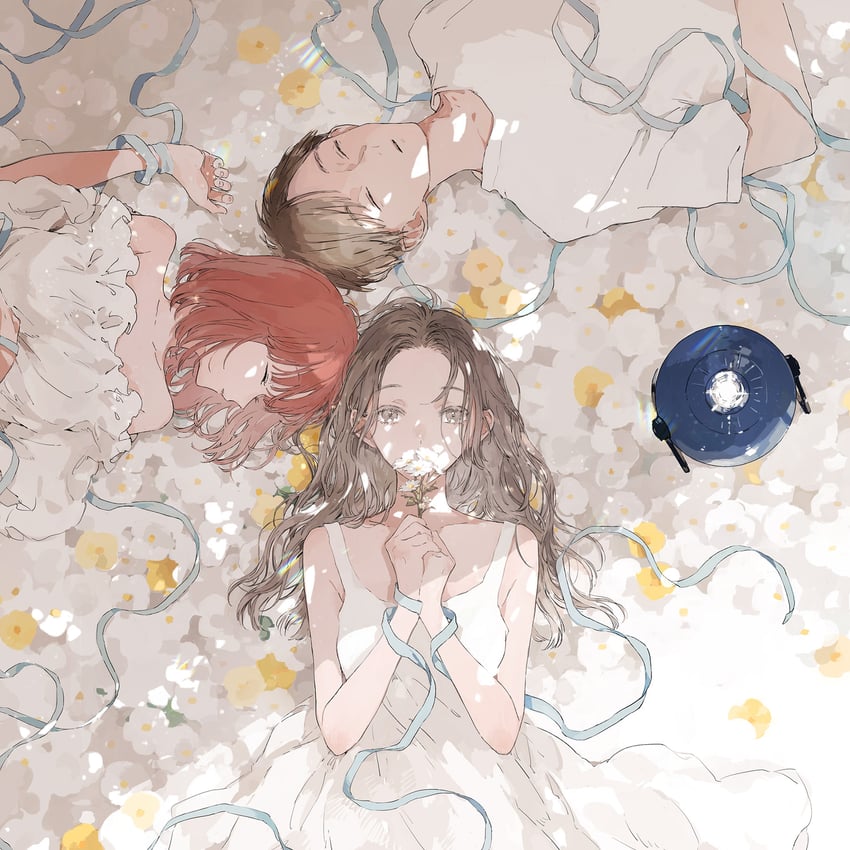 kousaka fuyuki, shirai eri, and natsume kyo (kono koi wo hoshi ni wa negawanai) drawn by kakmxxxny06