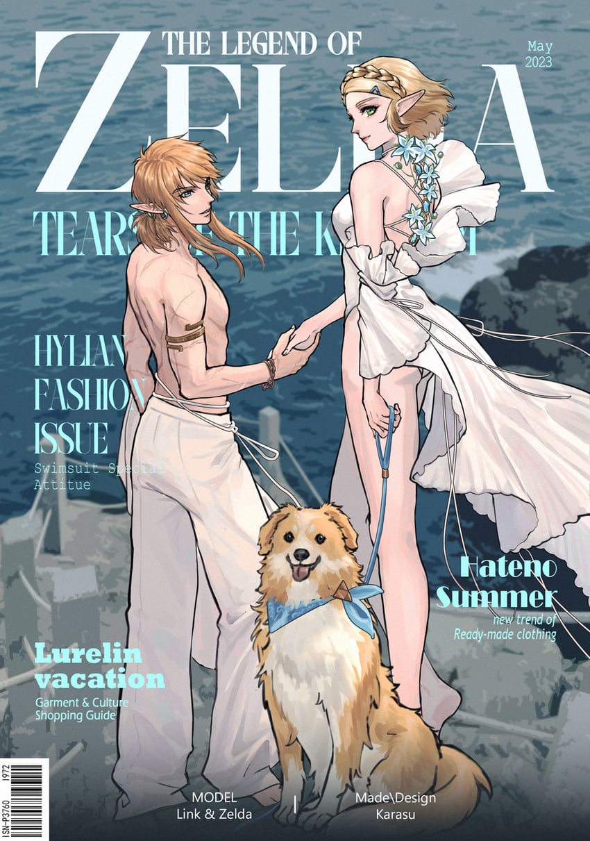 link and princess zelda (the legend of zelda and 1 more) drawn by kurokawa_karasu