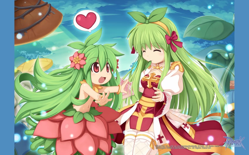 arch bishop and pinguicula (ragnarok online) drawn by yuichirou