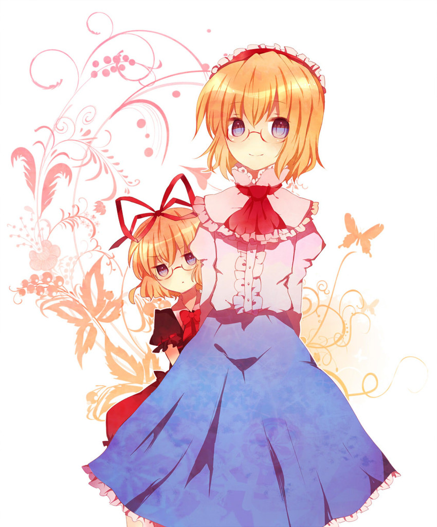 alice margatroid and medicine melancholy (touhou) drawn by miyako_(xxxbibit)