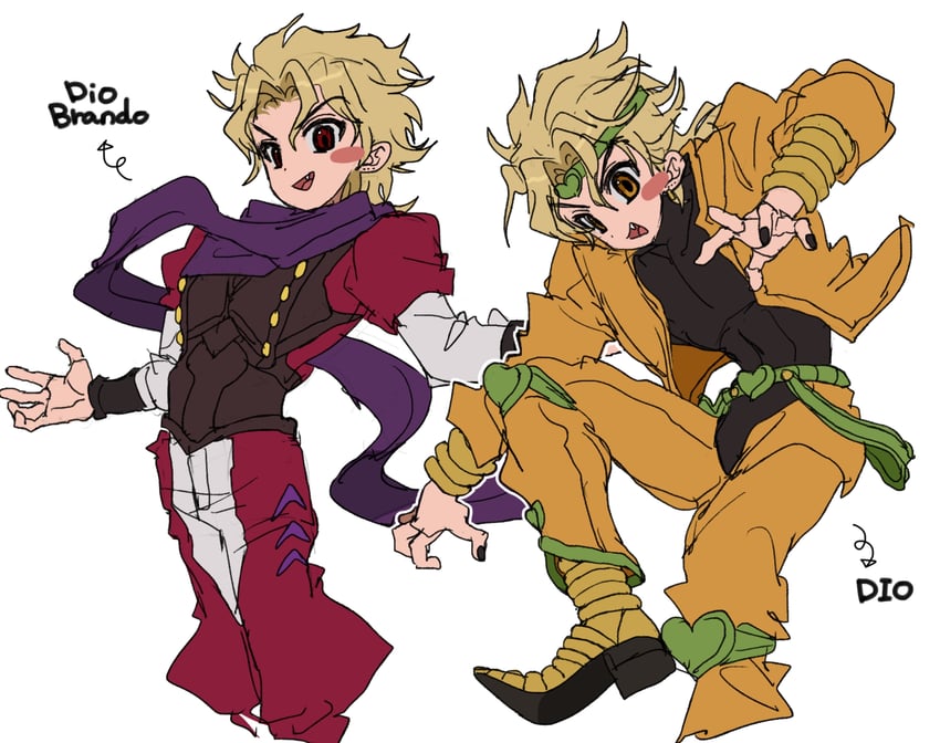 dio brando (jojo no kimyou na bouken and 2 more) drawn by fu_r_y