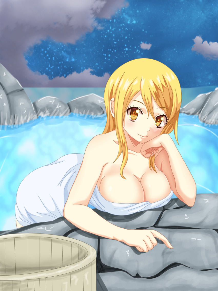 lucy heartfilia (fairy tail) drawn by planeptune