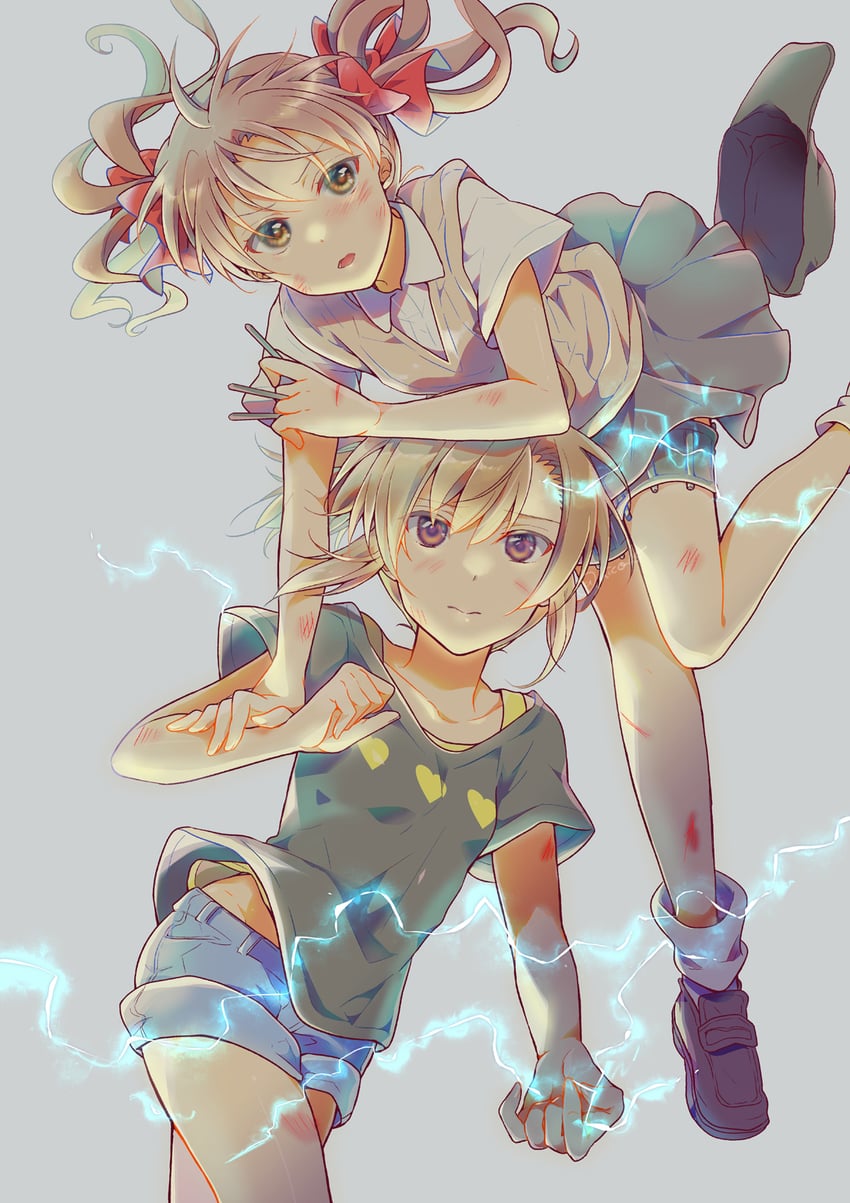 misaka mikoto and shirai kuroko (toaru majutsu no index and 2 more) drawn by yuuki_hiko