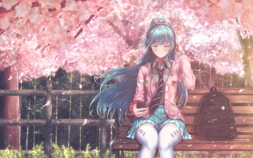 hatsune miku (vocaloid and 2 more) drawn by absent