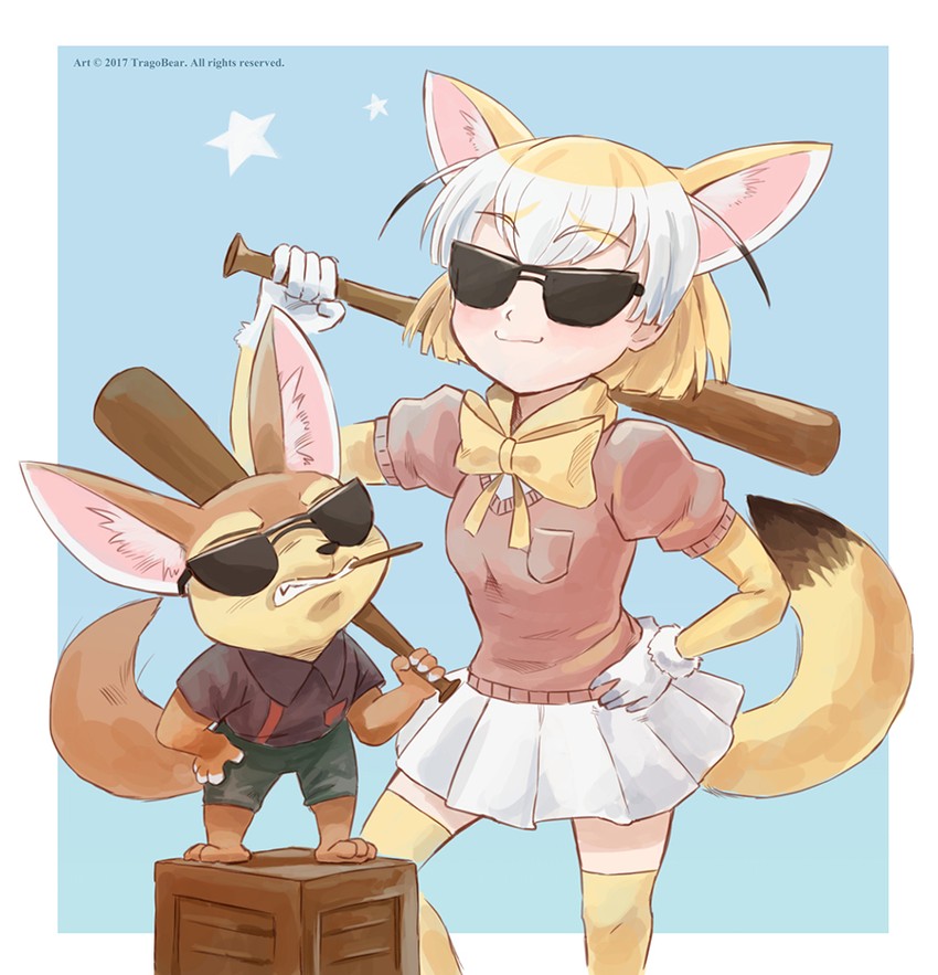 fennec and finnick (kemono friends and 1 more) drawn by tragobear
