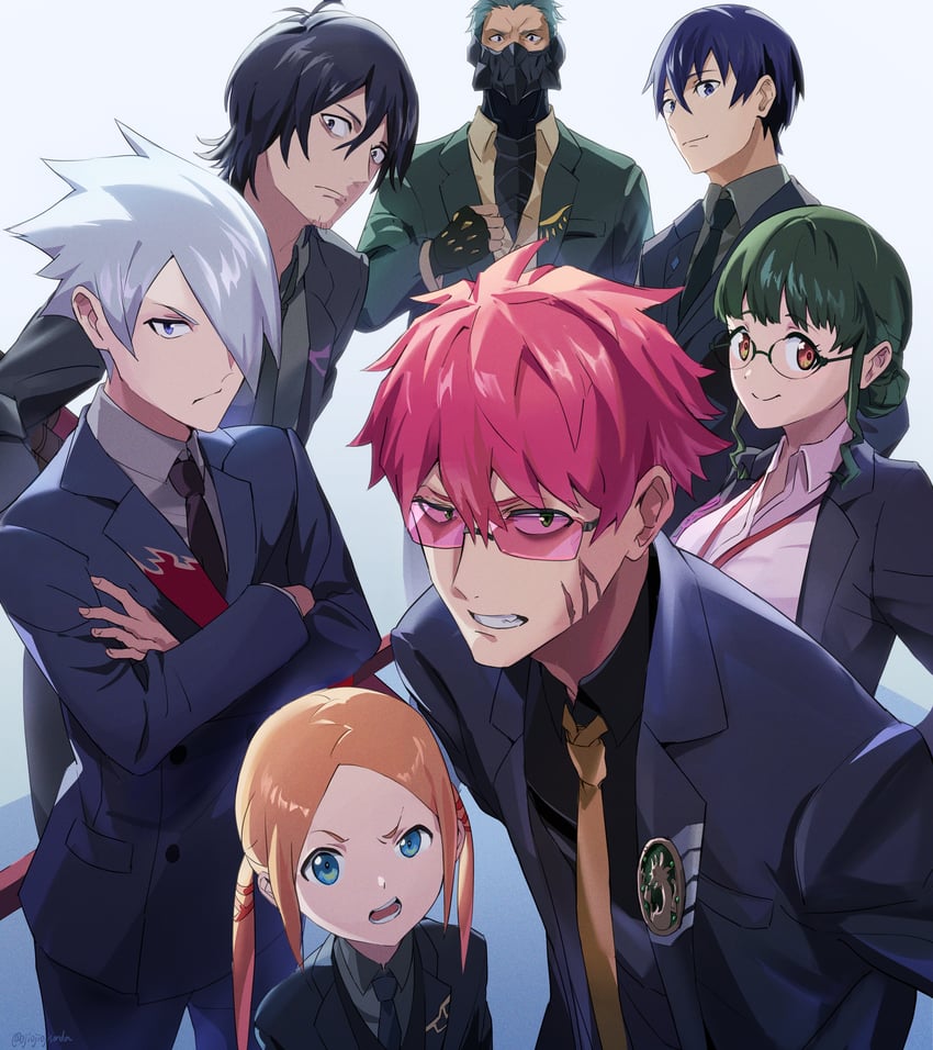 anosillus ii, anti, gauma, samurai calibur, borr, and 2 more (gridman universe) drawn by sakamoto_(ojiojiojisanda)