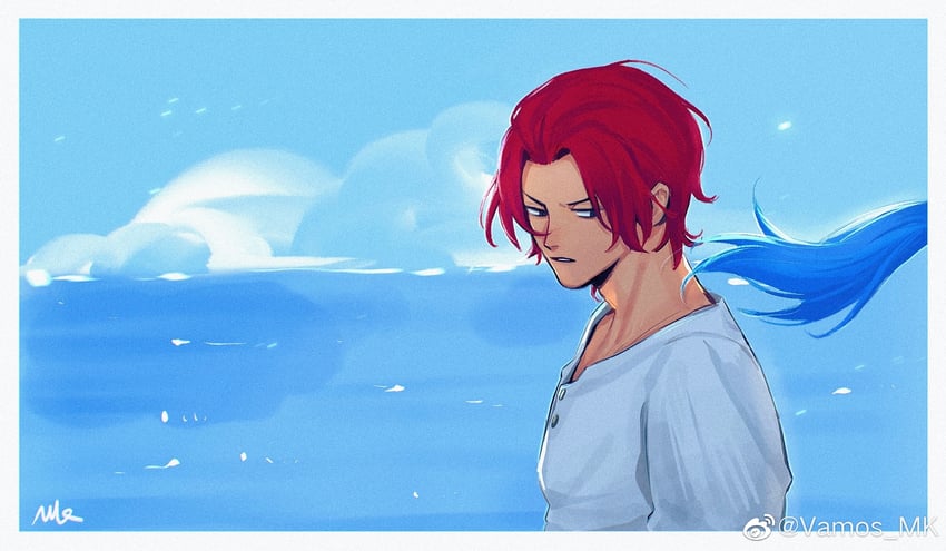 shanks and buggy the clown (one piece) drawn by vamos_mk
