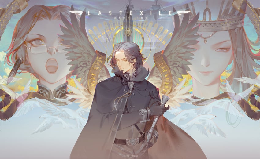 alex row and sophia forrester (last exile) drawn by saintluthien
