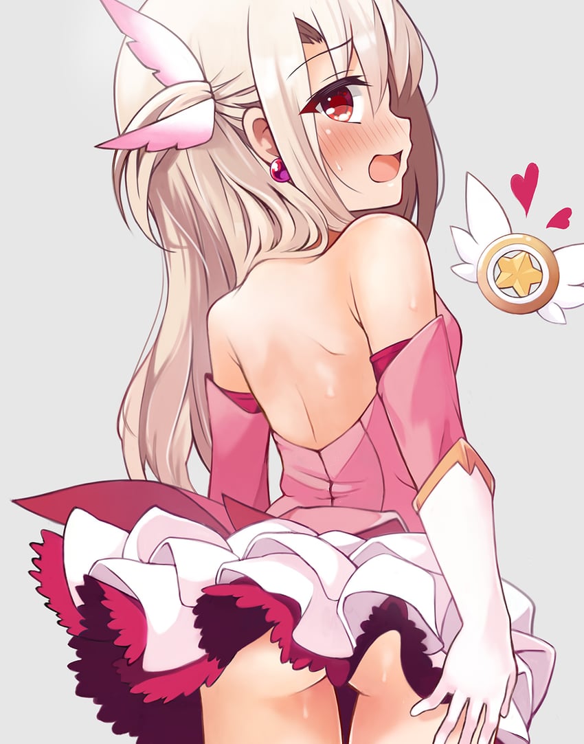 illyasviel von einzbern, prisma illya, and magical ruby (fate and 1 more) drawn by mochi_(k620803n)