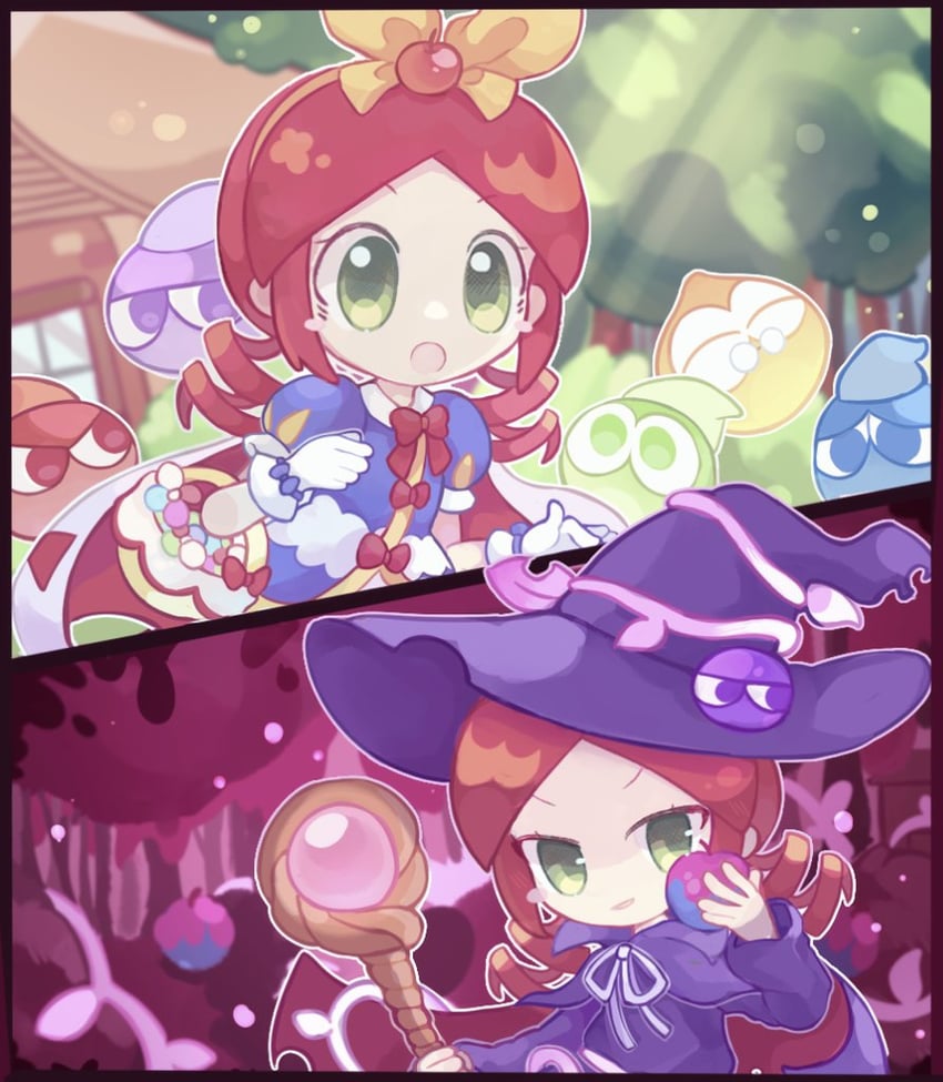 puyo, snow white, andou ringo, and poison ringo (puyopuyo and 3 more) drawn by user_hguh3744