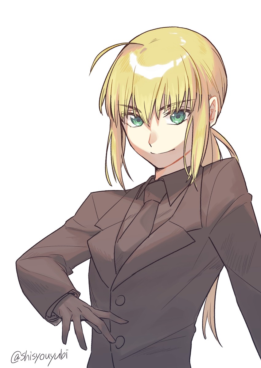 artoria pendragon and saber (fate and 1 more) drawn by shayubi