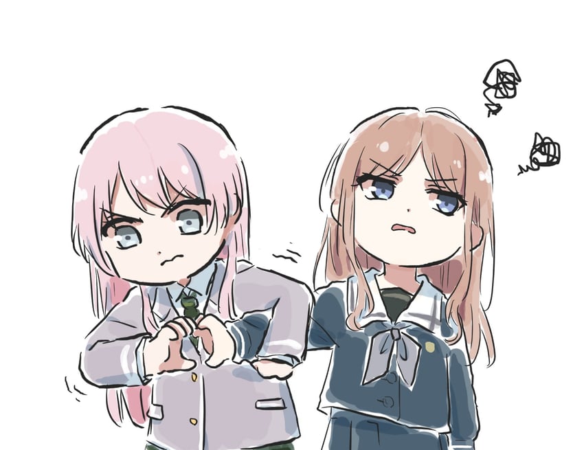 chihaya anon and nagasaki soyo (bang dream! and 1 more) drawn by lyy