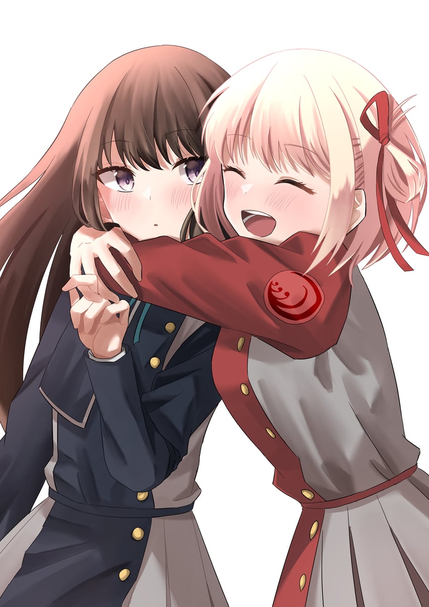 nishikigi chisato and inoue takina (lycoris recoil) drawn by user_ewdk5585