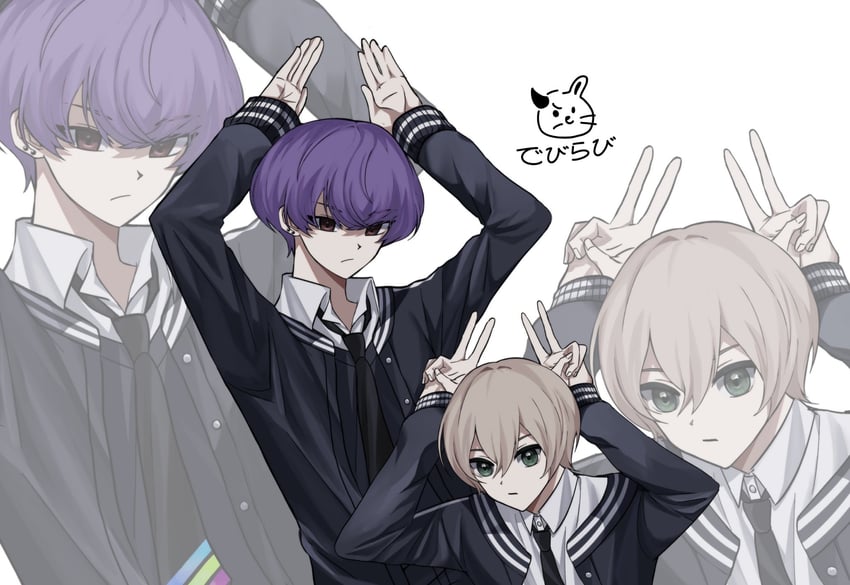 hoshirube sho and koyanagi rou (nijisanji and 1 more) drawn by tdnhtda