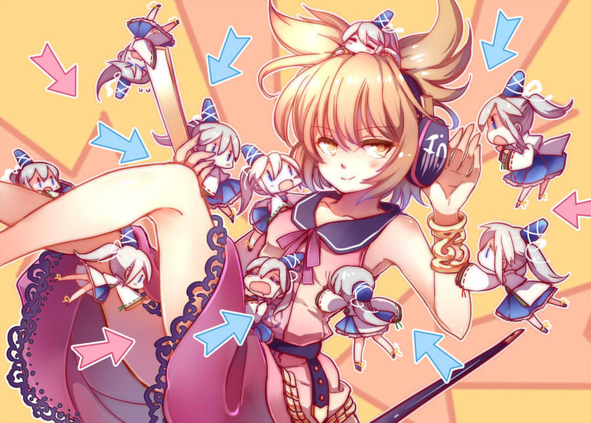 toyosatomimi no miko and mononobe no futo (touhou) drawn by yetworldview_kaze