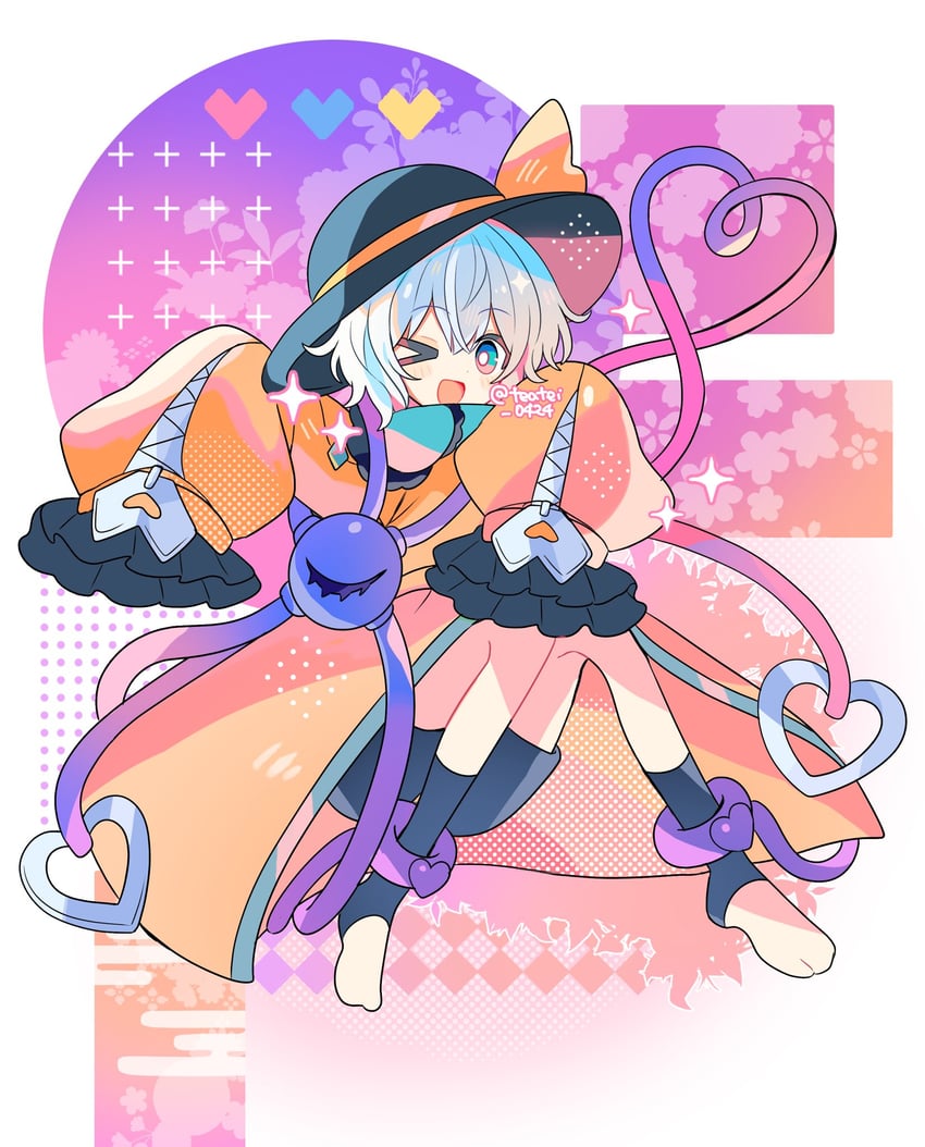komeiji koishi (touhou and 1 more) drawn by shirocha_tei