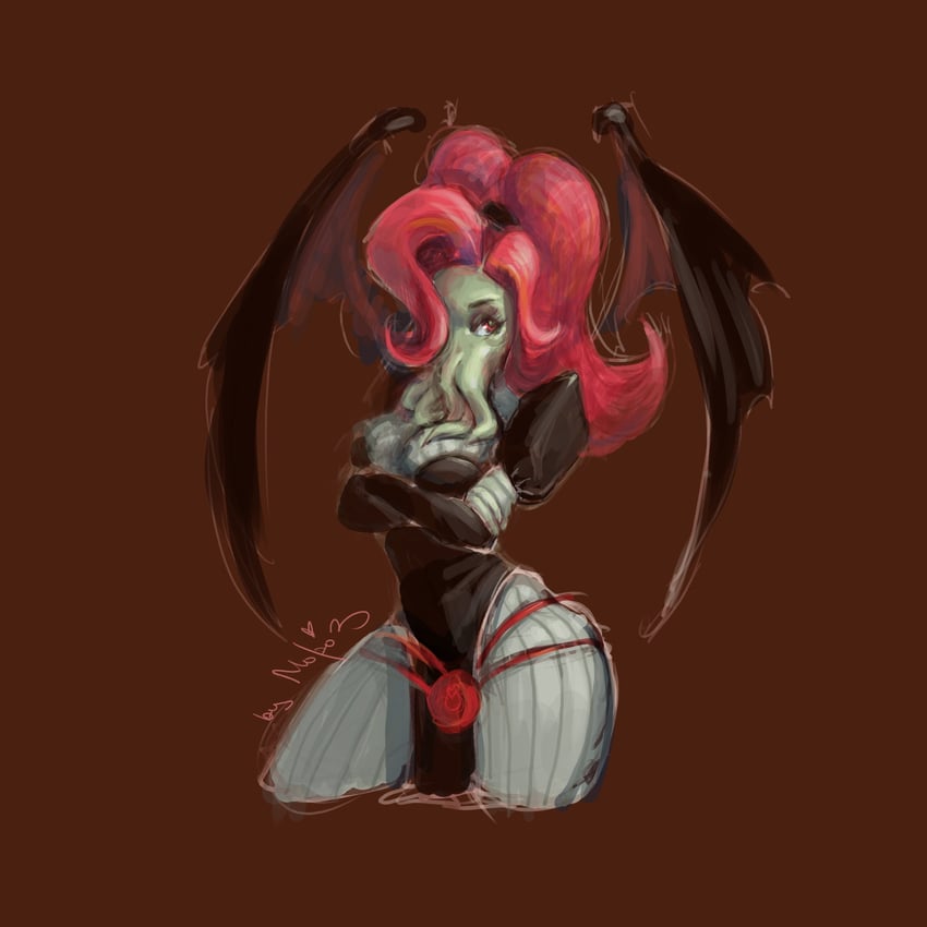 ln'eta (cthulhu mythos and 1 more) drawn by moodymashroom