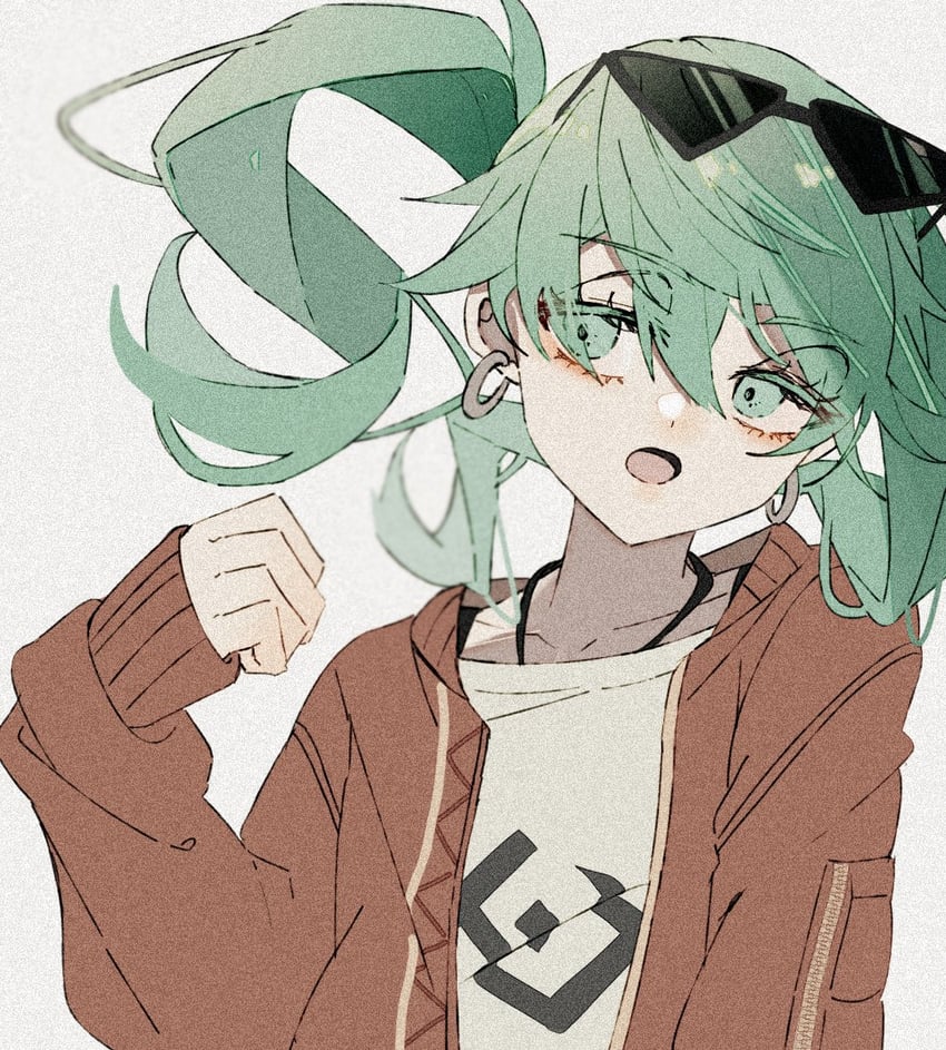 hatsune miku (vocaloid and 1 more) drawn by maca1227