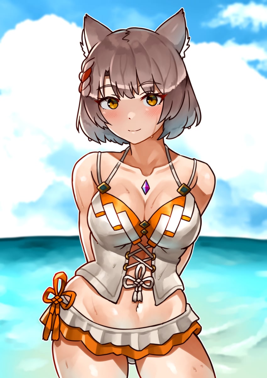 mio (xenoblade chronicles and 1 more) drawn by yotsuha_uni
