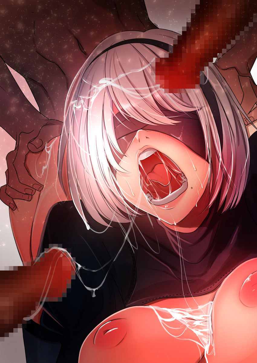 2b (nier and 1 more) drawn by hatsuji_horumon