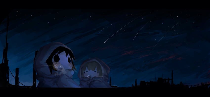chito and yuuri (shoujo shuumatsu ryokou) drawn by stuffing_scone