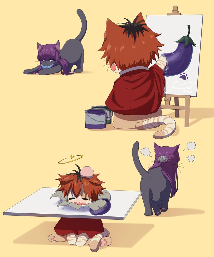 fern and stark (sousou no frieren) drawn by j_humbo