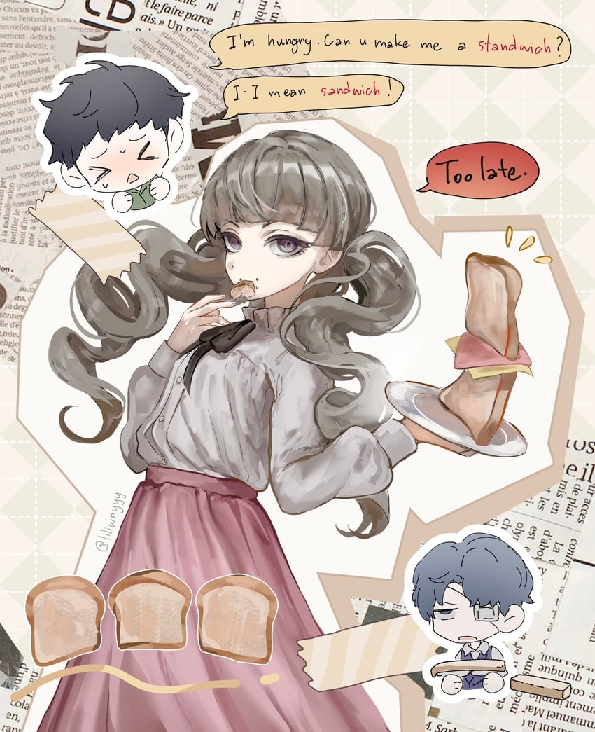 marina, levi, and daan (fear & hunger and 1 more) drawn by lilio