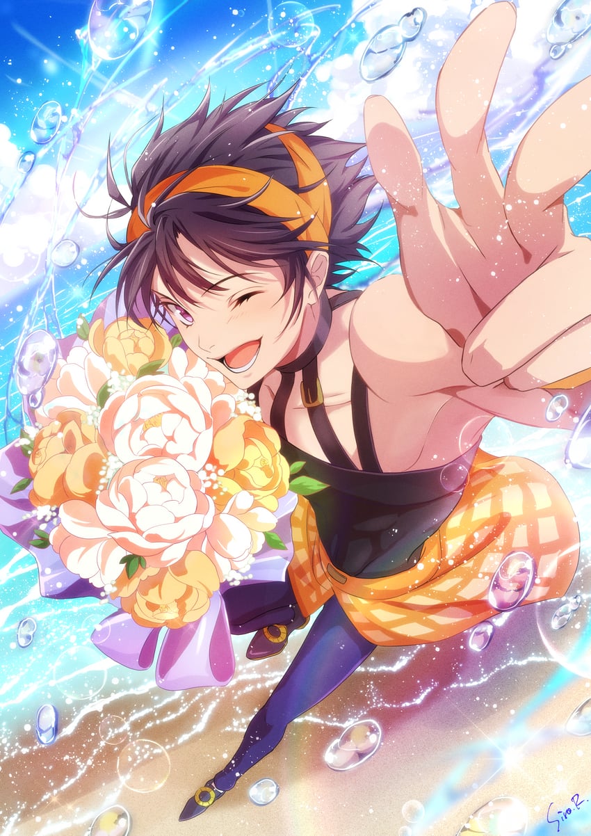 narancia ghirga (jojo no kimyou na bouken and 1 more) drawn by watawata_nr_(siroraku)