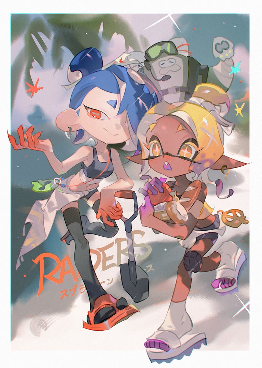 shiver, frye, and big man (splatoon and 1 more) drawn by towo_nita