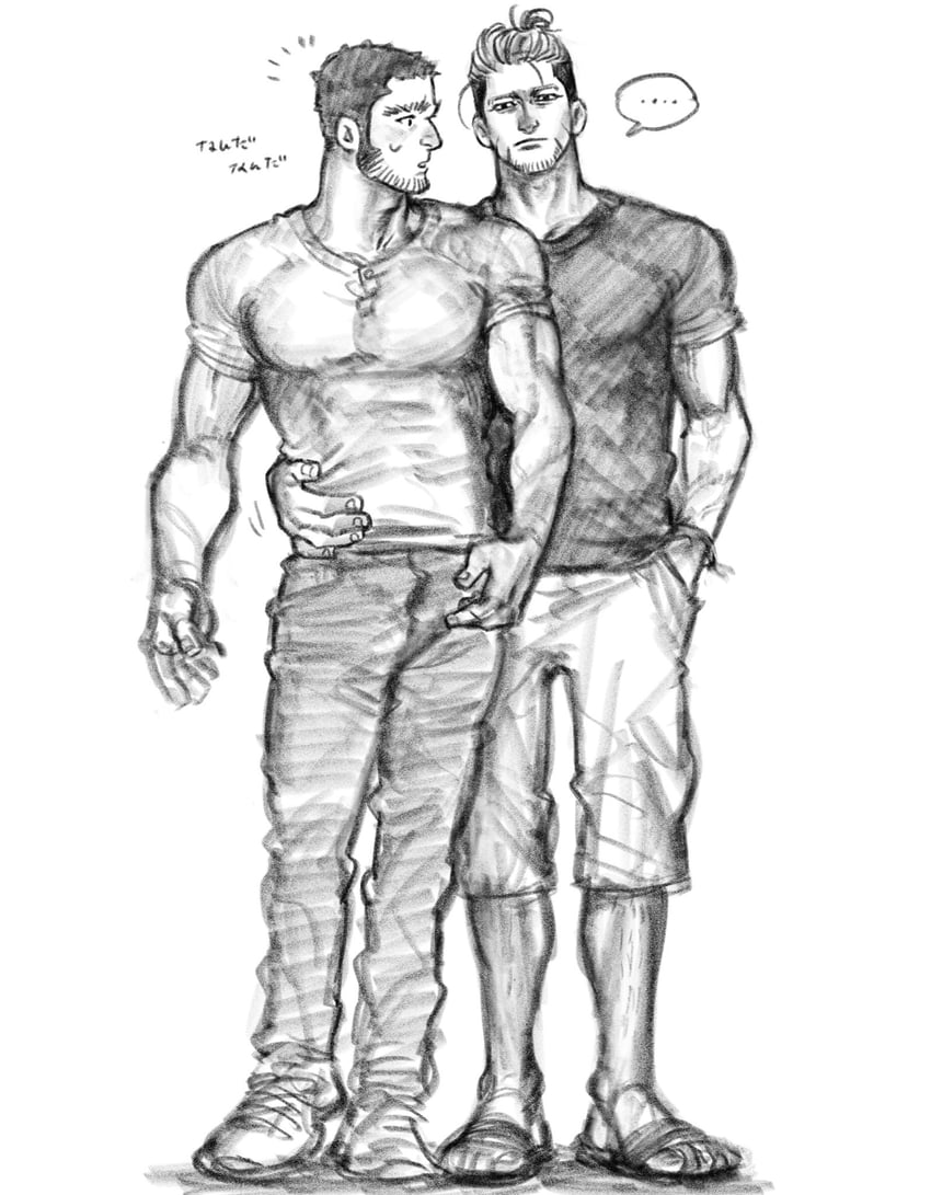 ogata hyakunosuke and tanigaki genjirou (golden kamuy) drawn by kasuke_(li_tgknk)