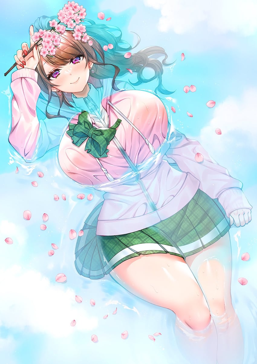 sakura kotoha (eroge sekai ni tensei shita ore ga oshi e no ai de netorare heroine o shiawase ni suru.) drawn by satsuki_asha
