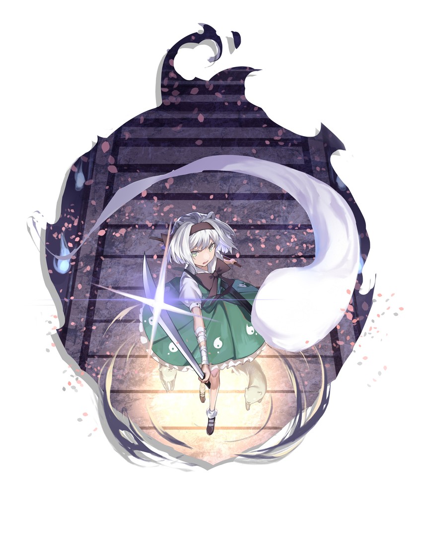 konpaku youmu (touhou and 1 more) drawn by wb_yimo