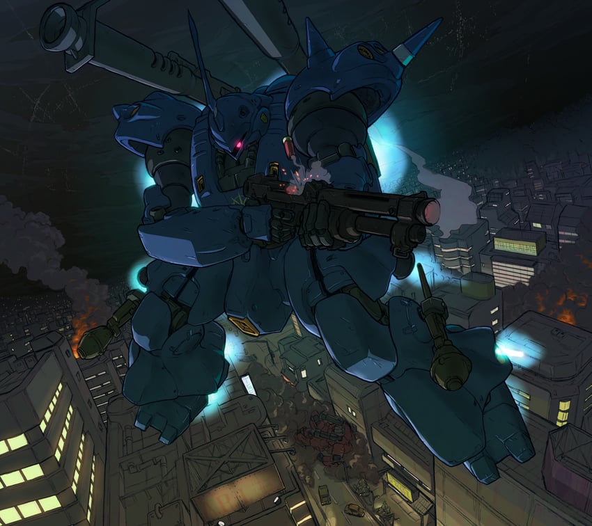 kampfer and guncannon mp type (gundam and 1 more) drawn by tessaku_ro