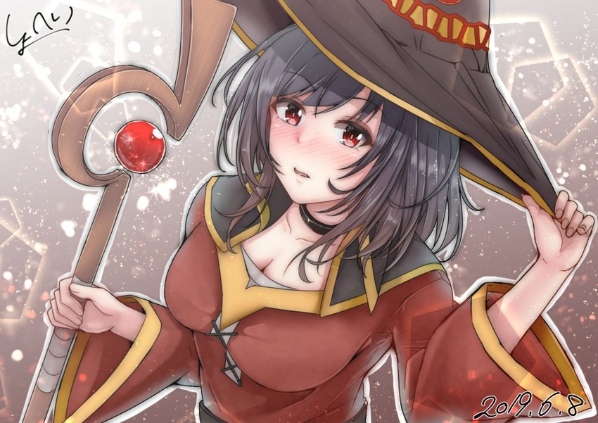 megumin and yamashiro (kantai collection and 1 more) drawn by aga_marino
