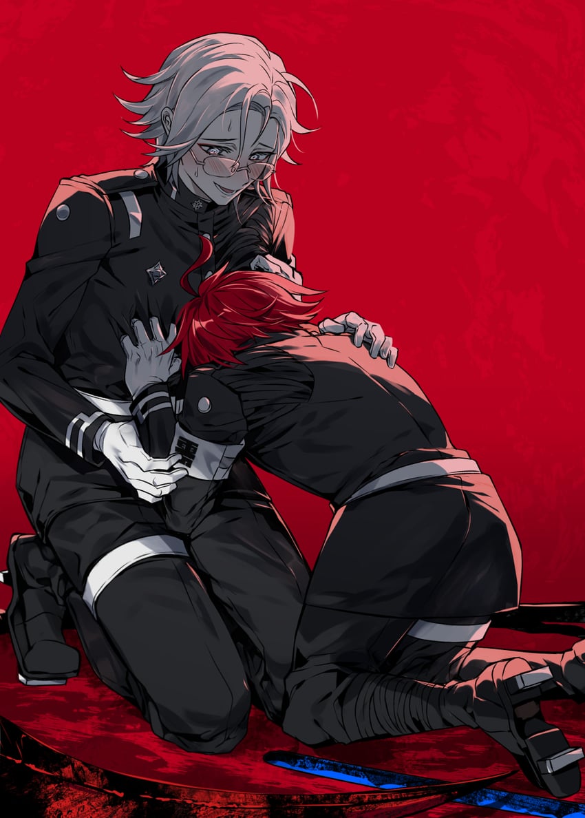 aotsuki eito and sumino takumi (the hundred line -last defense academy-) drawn by wa_ga_ne
