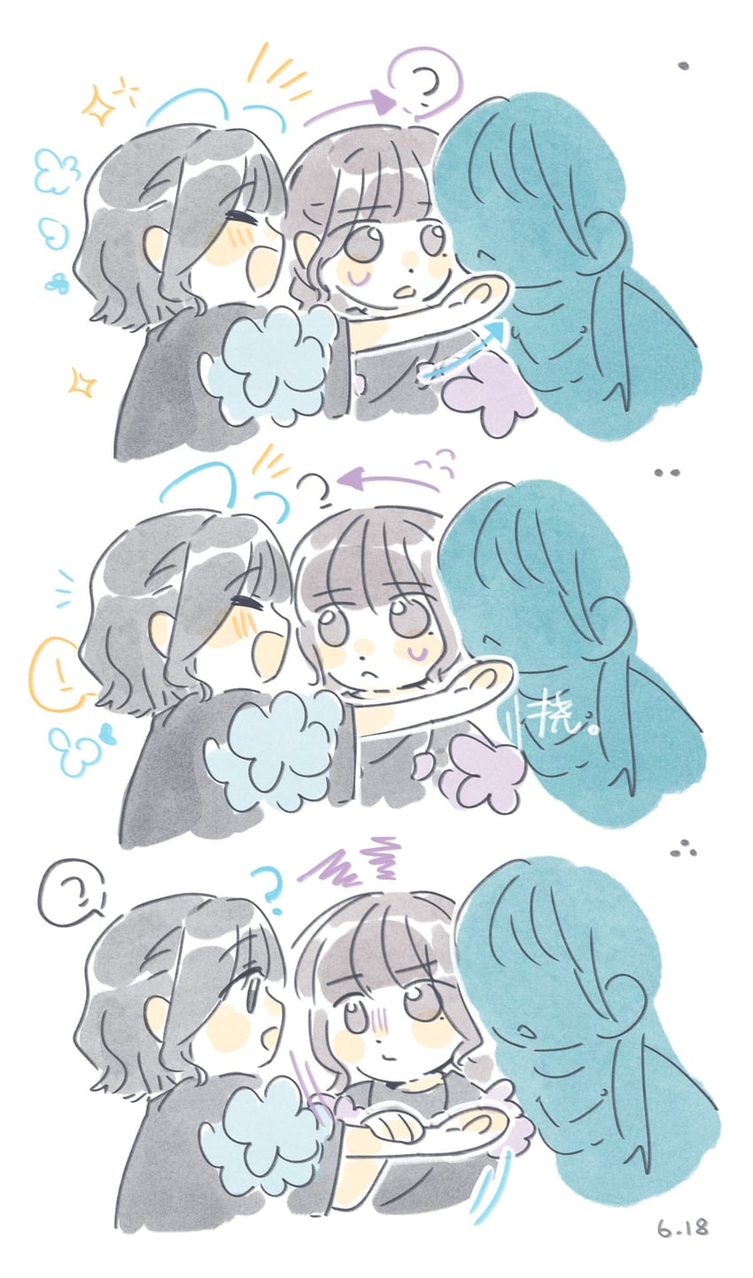 sakurai hina and kurusu rin (love live! and 2 more) drawn by woodonly