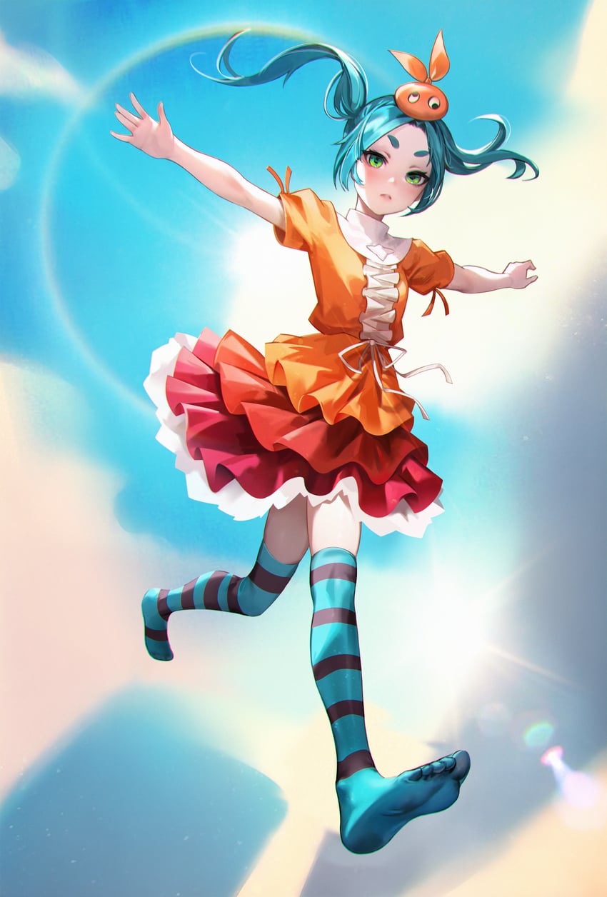 ononoki yotsugi (monogatari) drawn by encore_(870328470)