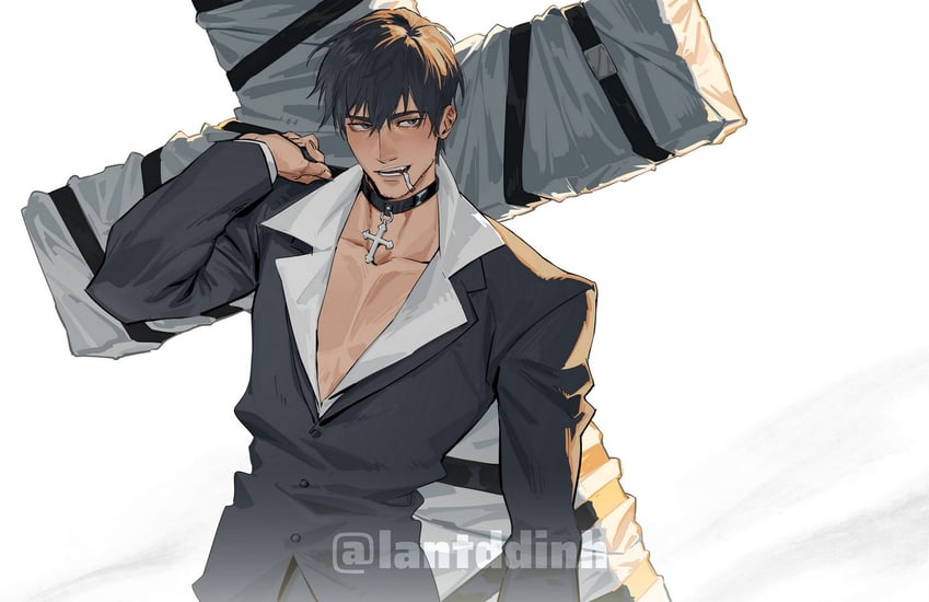nicholas d. wolfwood (trigun and 1 more) drawn by lan_dinh_thi_dieu