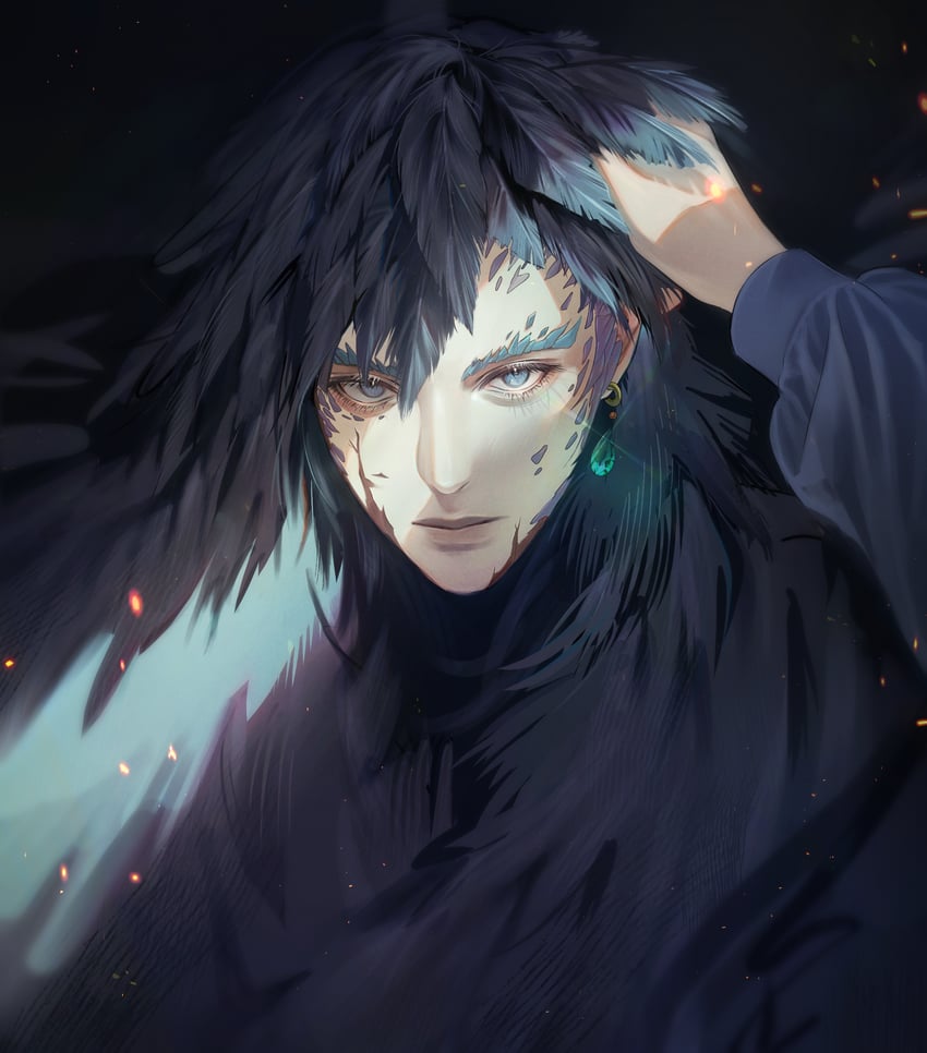 howl pendragon (howl no ugoku shiro) drawn by spicy_oneself