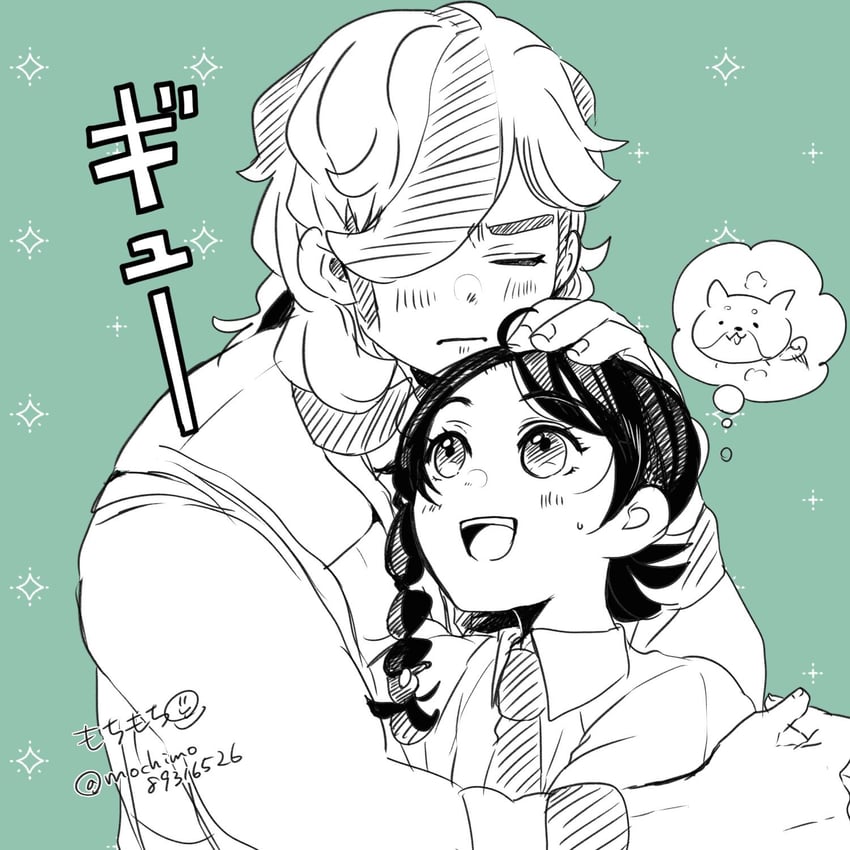 juliana and arven (pokemon and 1 more) drawn by mochimo3632